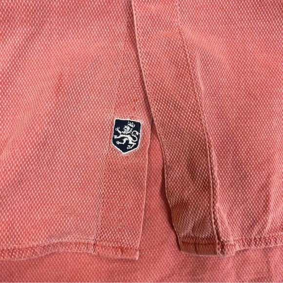 Nat Nast Mens Short Sleeve Red Button Down Shirt Size L Silk Cotton - Picture 9 of 11